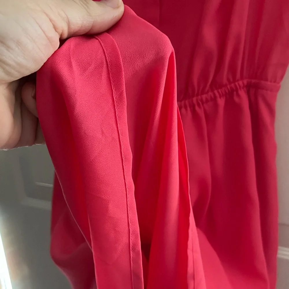 NWOT Ann Taylor Loft Sleeveless Lined Dress Coral XS - Picture 6 of 11